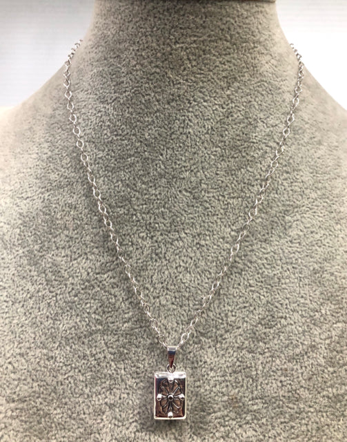 Sterling Silver Necklace & 17.5" Locket