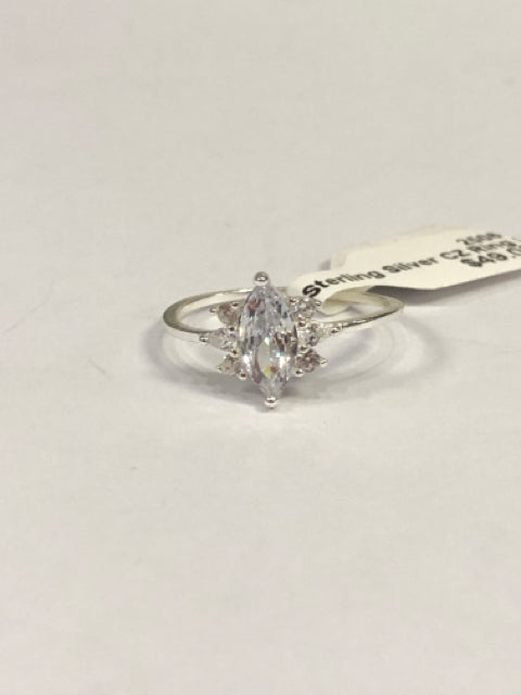 Sterling Silver CZ Ring Size 9