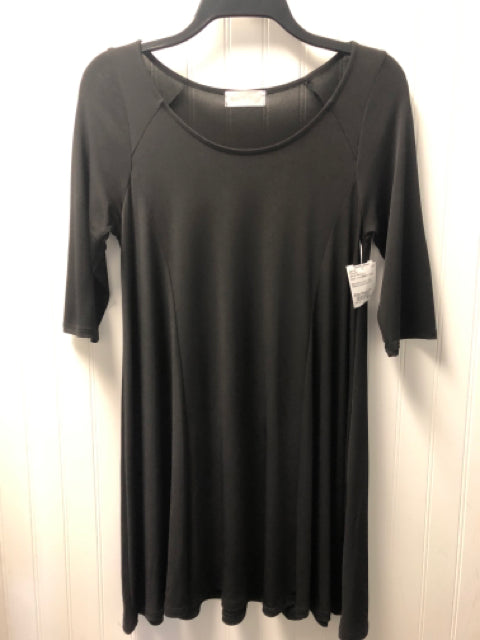 Black Ahn & Ahn Long Sleeve Dress Women's