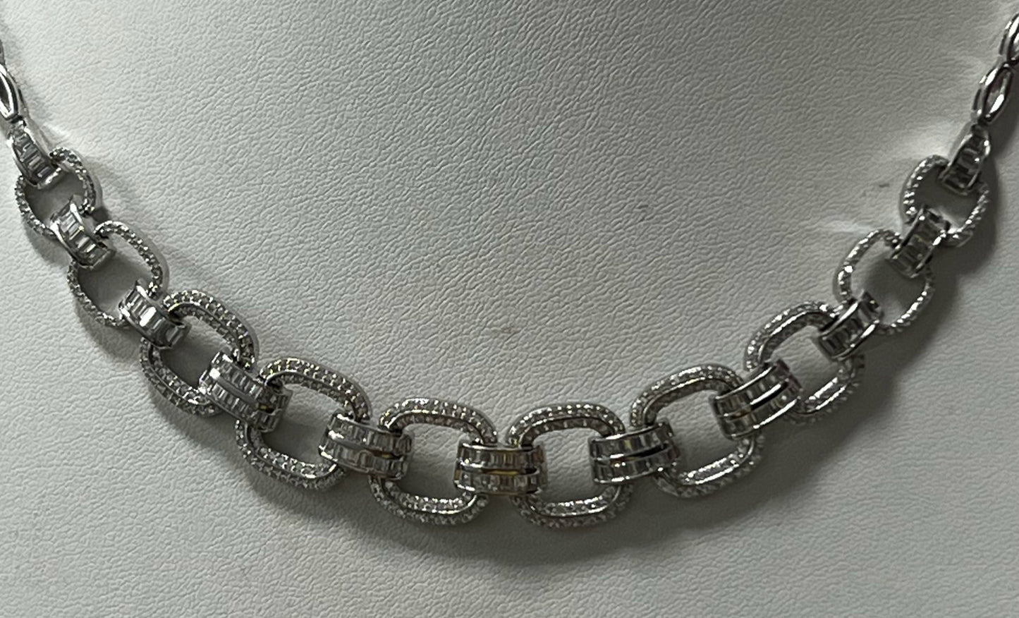Sterling Silver CZ Necklace JTV New