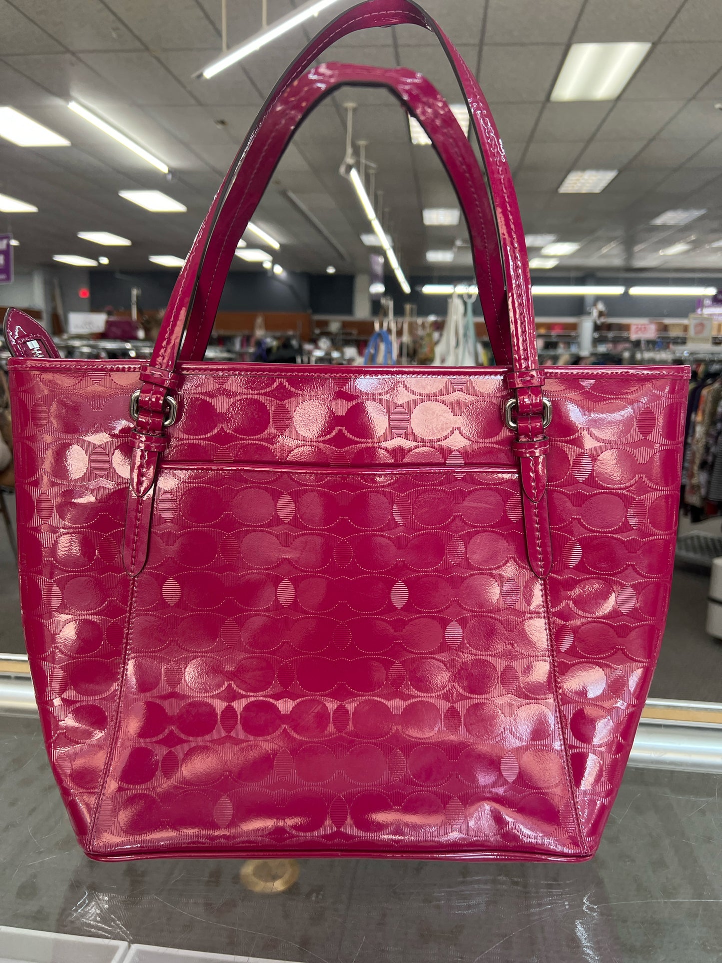 Designer Coach Fuchsia Handbag