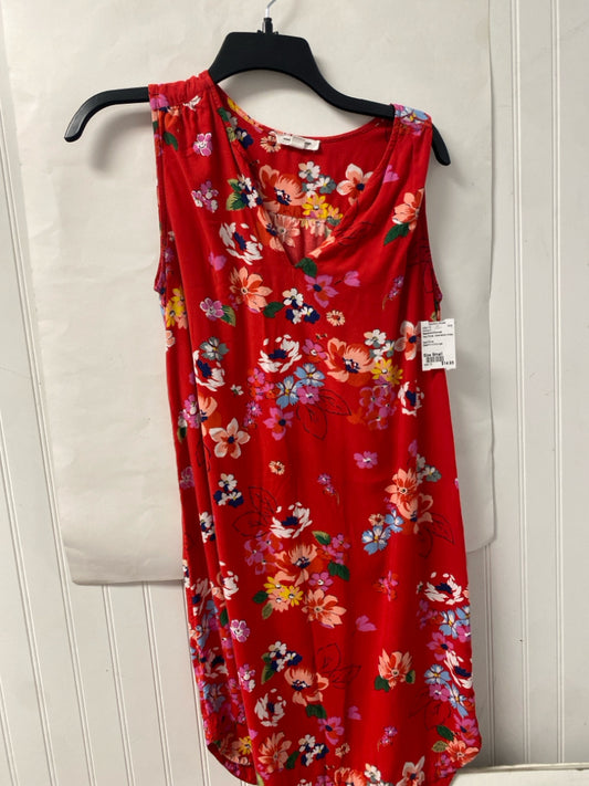 Red Floral Beachlunchlounge Sleeveless dress Women's