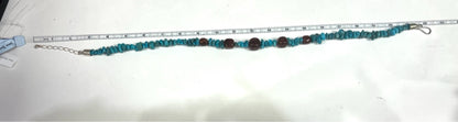 Jay King DTR Miine finds Turquoise Amber 20" -22" necklace 925 Sterling Silver