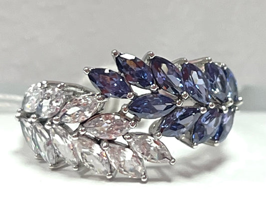 Sterling Silver CZ Ring New w/ Tags Size 8 JTV