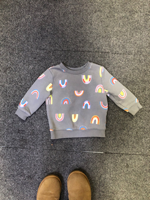 Gray Print Cat & Jack Long Sleeve Shirt Infants(0-24m)