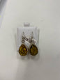 Sterling Silver Dangle Yellow Earrings