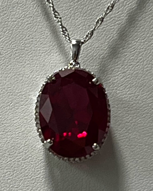 Sterling Silver CZ Necklace Pendant Chain New JTV