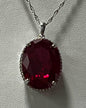 Sterling Silver CZ Necklace Pendant Chain New JTV