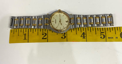 Gucci Watch 9000M Two Tone Vintage New Battery