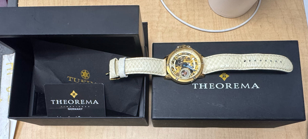 Lagos by Theorema Watch GM-113 Skeleton Dial 44mm Bo & Papers 17j Mechanical
