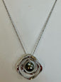 Sterling Silver Tahitian Black Pearl Necklace Chain JTV