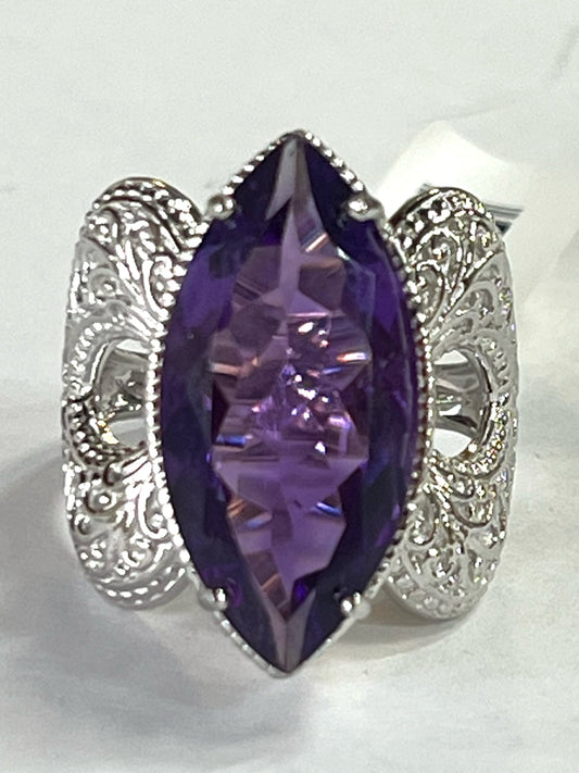 Sterling Silver Amethyst Ring New w/ Tags JTV Size 9