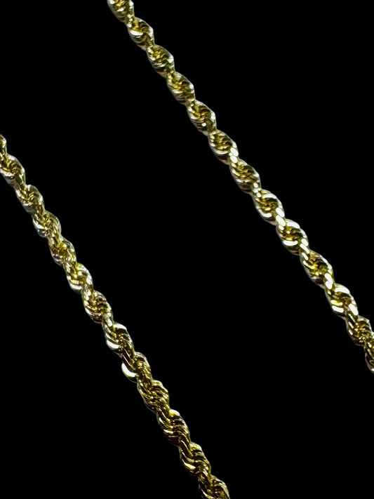 14ky 20" Rope Chain Necklace