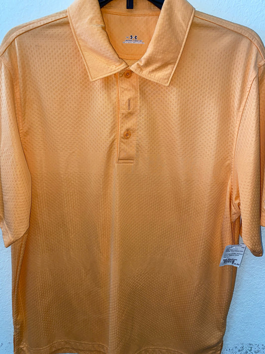 Orange Under Armour Short Sleeve Shirt Men's