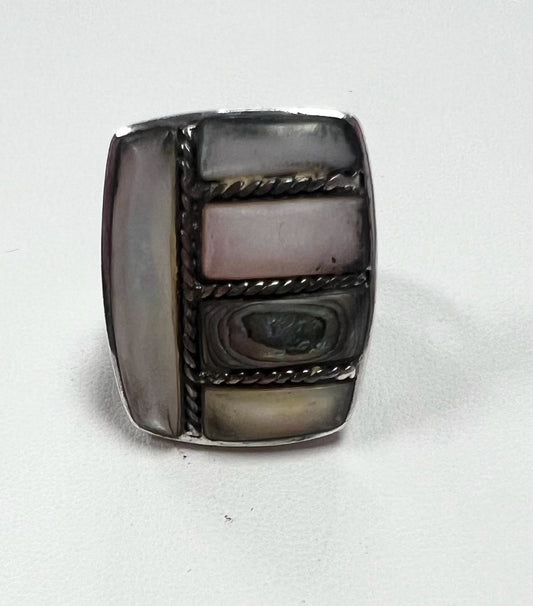 Sterling Silver Multi Stone Ring