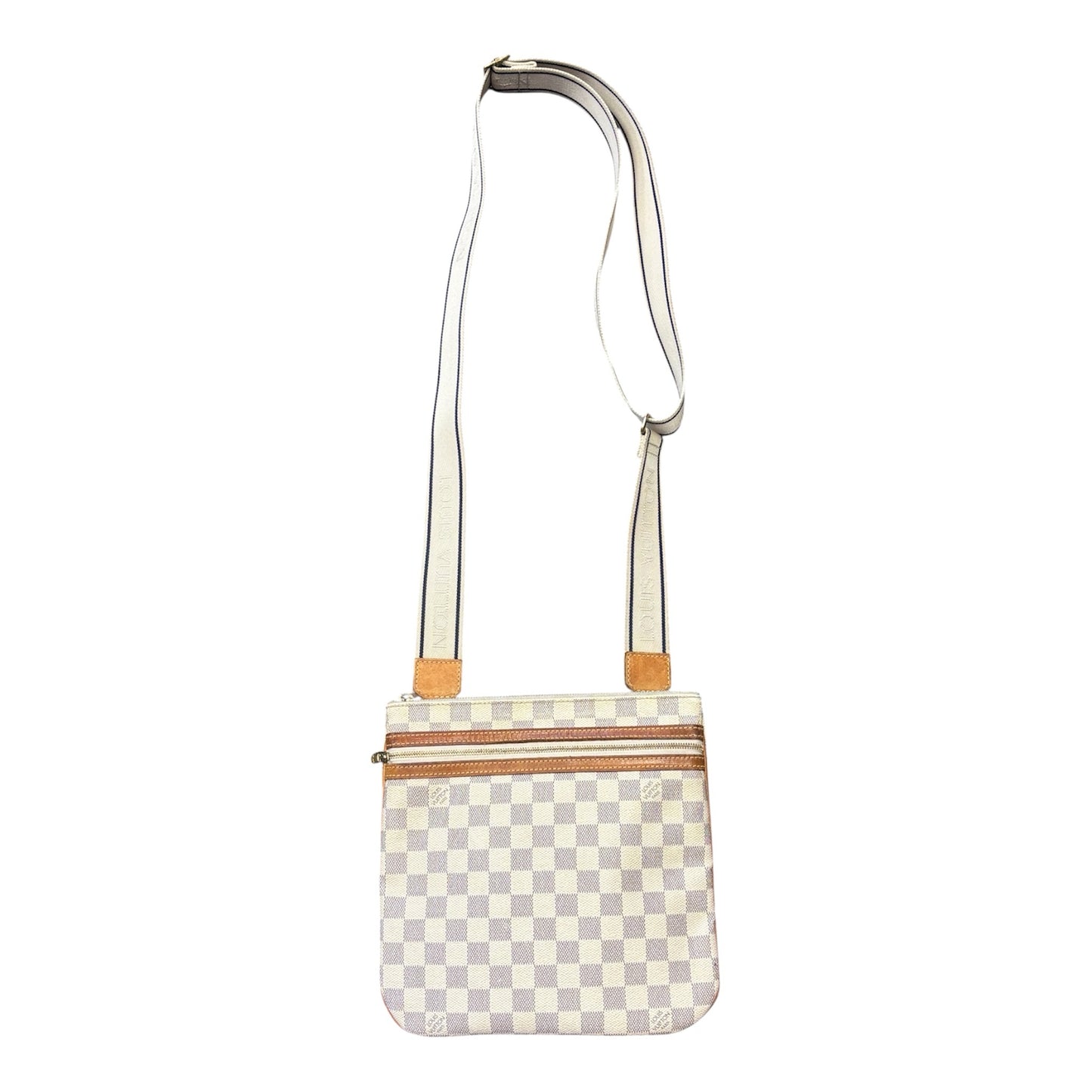 Designer Louis Vuitton White Crossbody