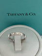 Tiffany & Co. Sterling Silver I Love You Notes Narrow Band Ring Size 5