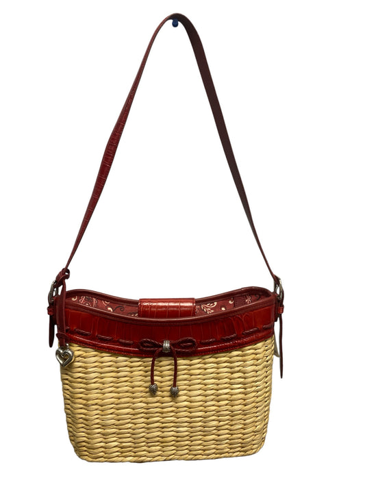 Fashion Brighton Straw/Red Handbag