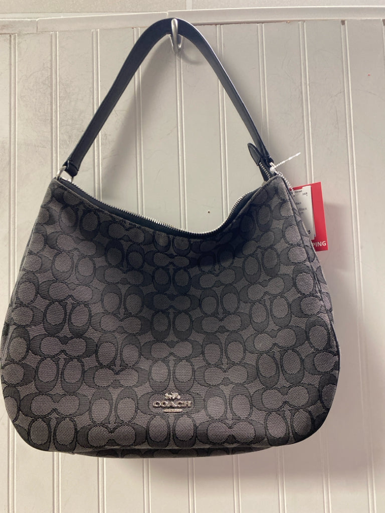 Designer Gray/Black Coach Handbag