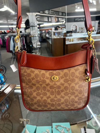 Designer NEW Coach Beige/Brown Crossbody