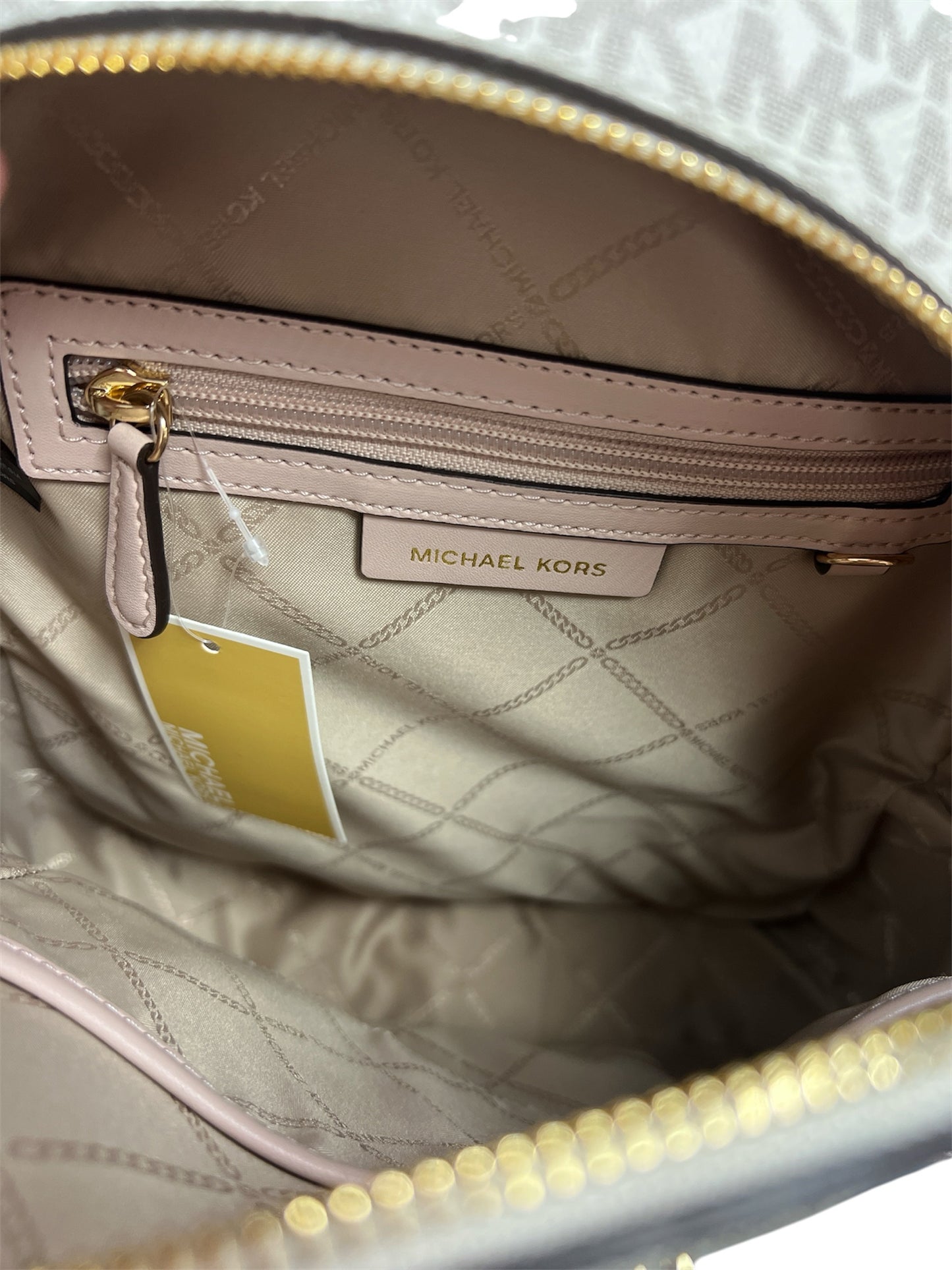 Designer NEW Michael Kors White/Blush Backpack