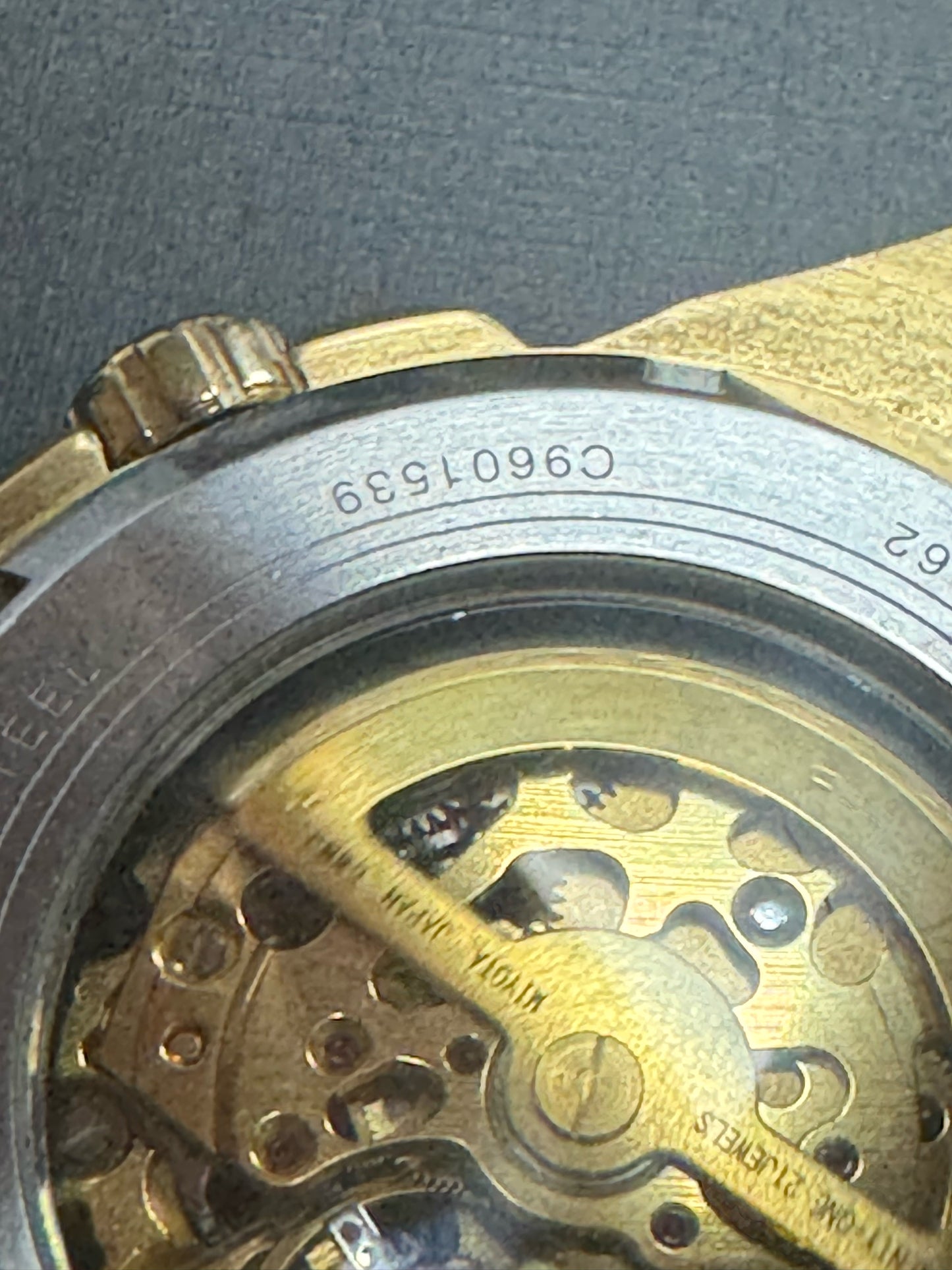 Bulova Sutton Automatic 97A162 Skeleton Dial Gold Tone Men's Watch