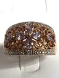 Gold Over Sterling Silver Morganite Ring JTV Size 8