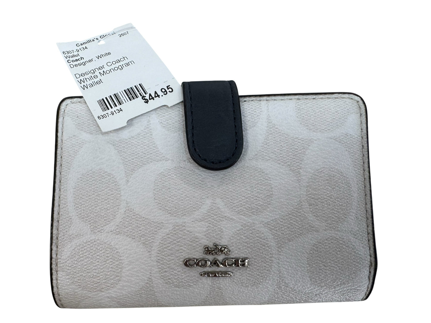 Designer Coach White Wallet
