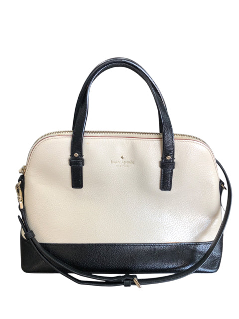 Designer Kate Spade Cream/Black Handbag