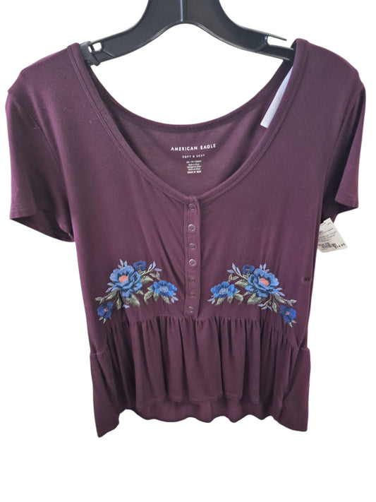 Plum American Eagle NEW Short Sleeve Shirt Women's