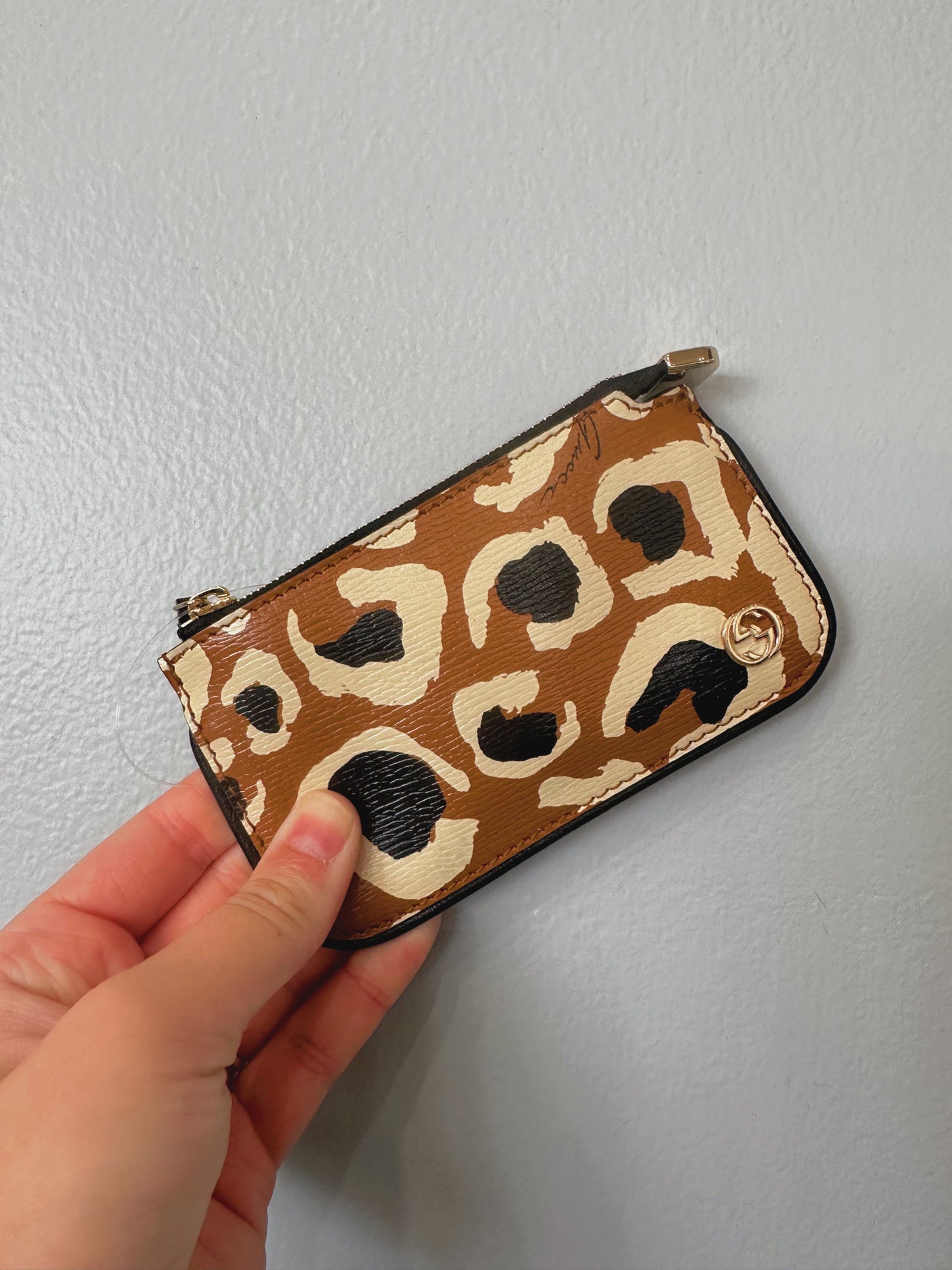 Brown Animal Print Gucci Coin Purse CW75