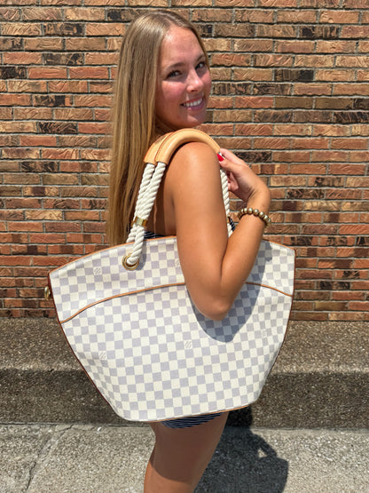 Designer Louis Vuitton Damier Azur Handbag