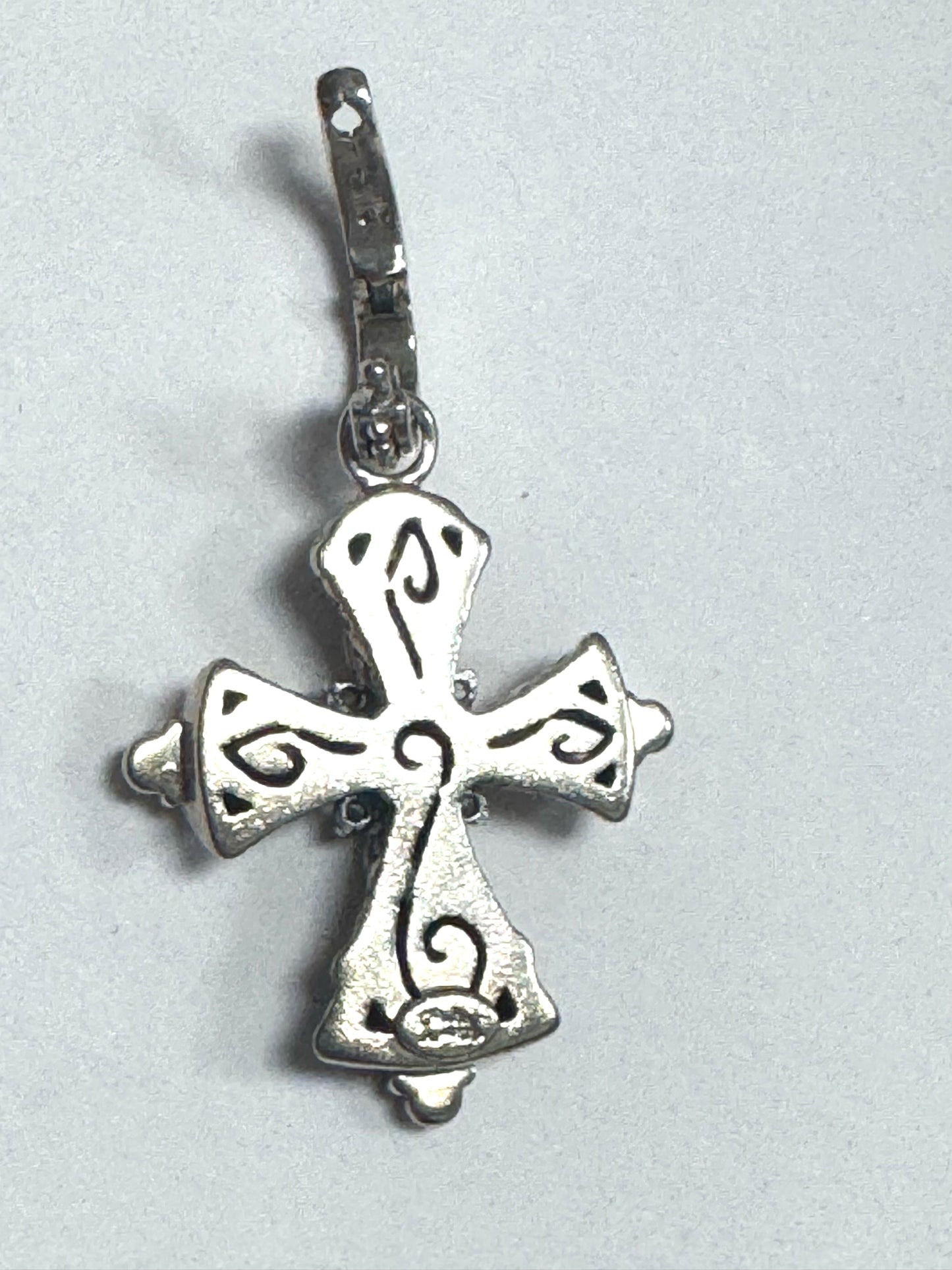 Barbara Bixby 18k Yellow Gold & Sterling Silver Cross Pendant Enhancer