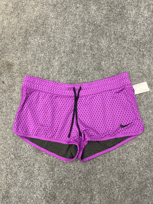Purple/Black Nike Shorts ACTIVE Women's
