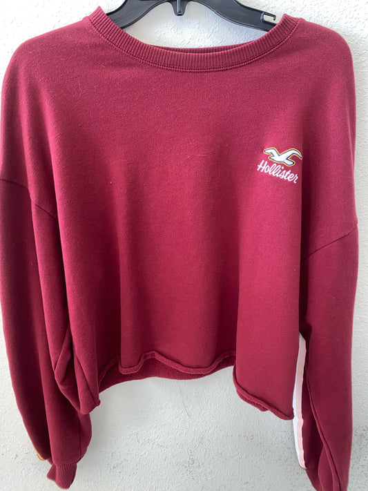 Burgundy Hollister Long Sleeve Shirt Women's