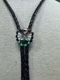Zuni Sterling Silver Native American Vintage Bolo Tie