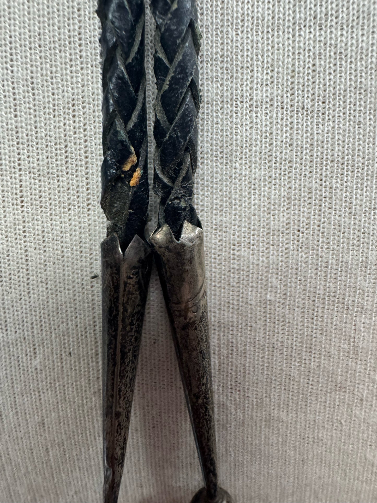 Zuni Sterling Silver Native American Vintage Bolo Tie