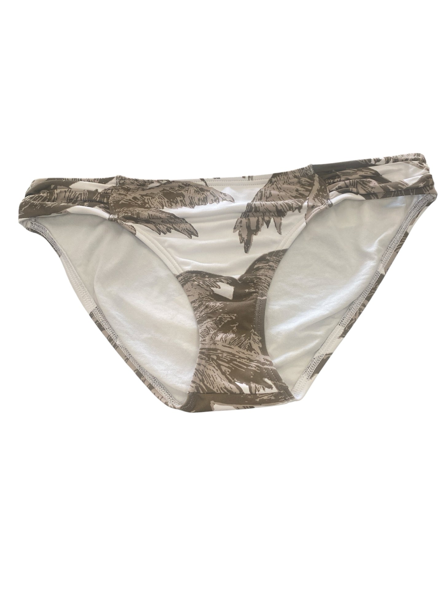White & Brown Swim Bottom Women's