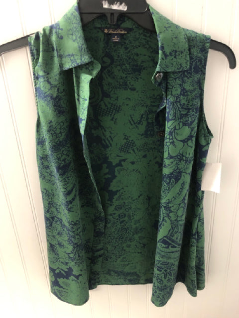 Green/Blue Brooks Brothers Sleeveless Women's