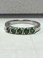 Sterling Silver Chrome Diopside Ring Size 8 JTV New