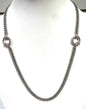 Barbara Bixby Sterling Silver& 18K Gold 25" Handmade Eastern Chain Necklace