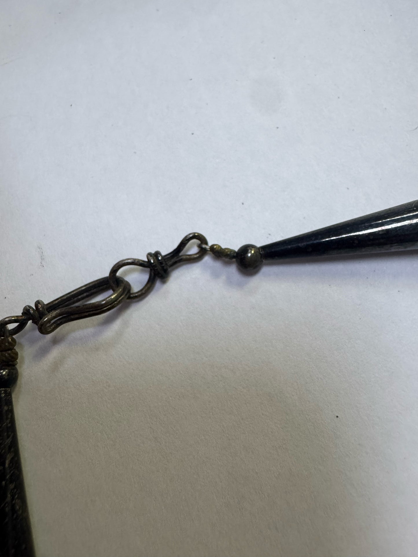 Native American Sterling Silver Turquoise Nugget & Slab 28" Necklace JN