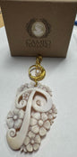 18kGP Shell Inital Cameo Pendant