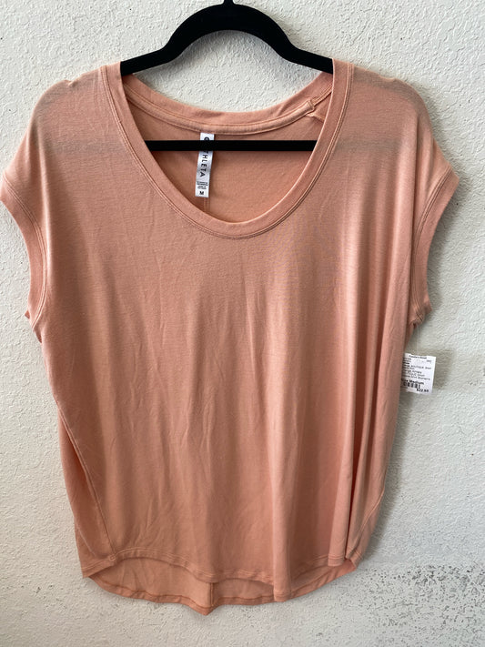Orange Athleta BOUTIQUE Short Sleeve Shirt Women's