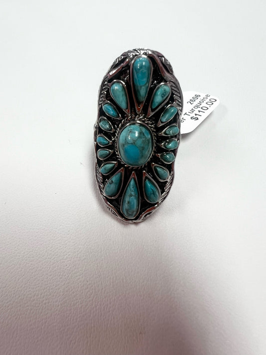 Sterling Silver Turquoise Ring New w/ Tags JTV Size 9
