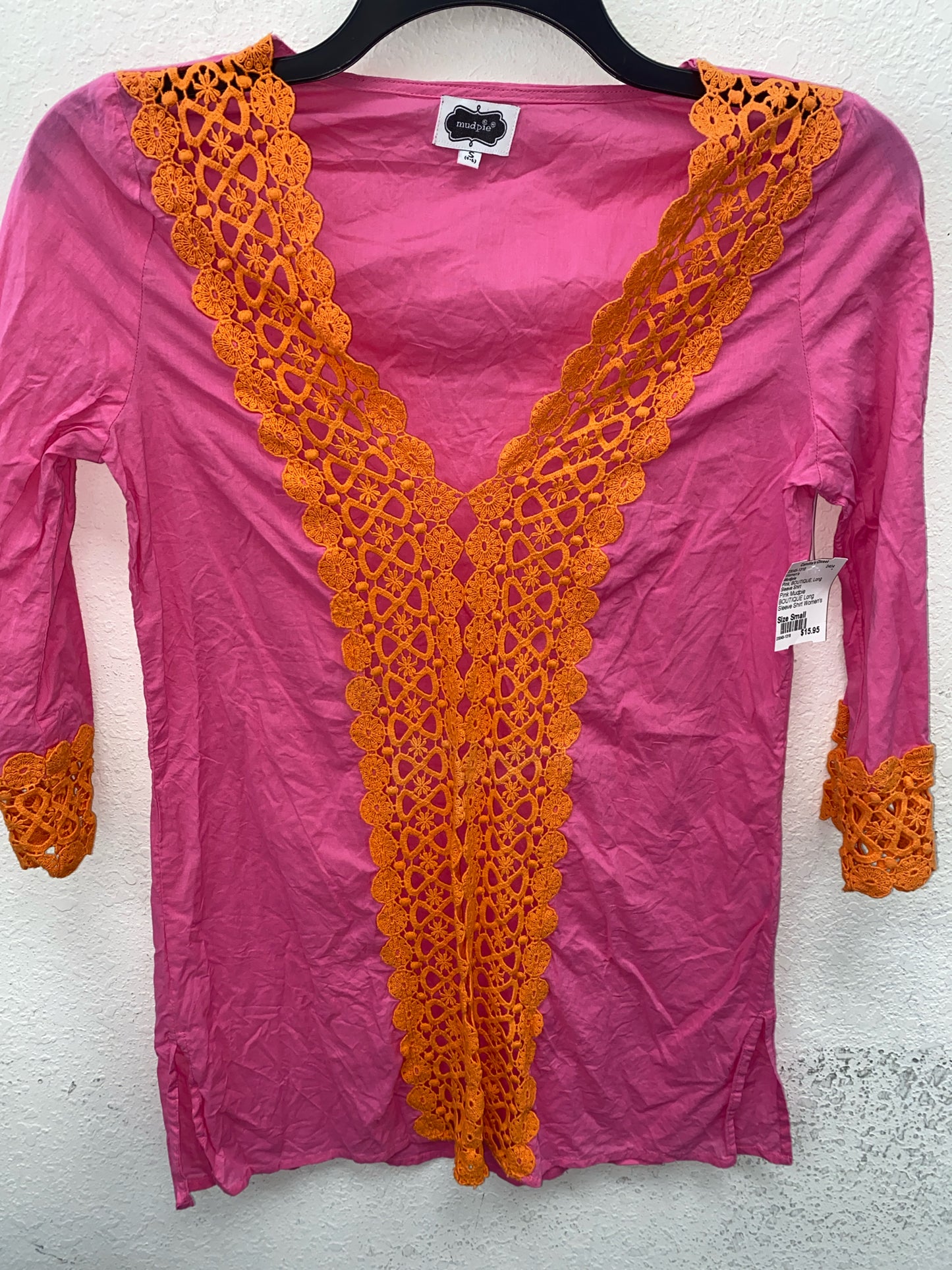 Pink Mudpie BOUTIQUE Long Sleeve Shirt Women's