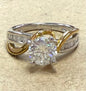 Sterling Silver CZ Ring JTV Size 8
