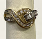 14k Yellow Gold 1/2 cttw Diamond Ring Size 6