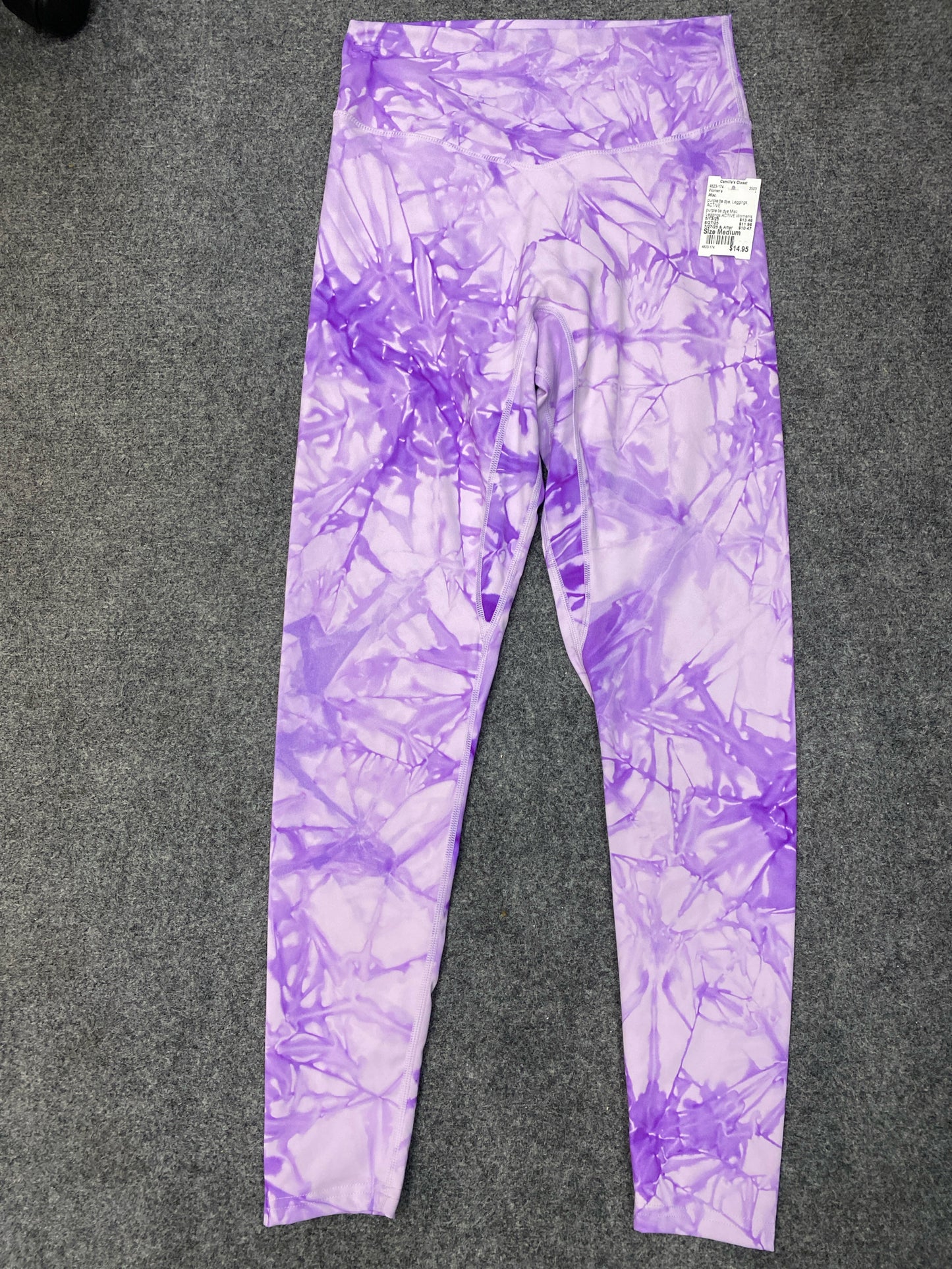 purple tie dye Misc. Leggings ACTIVE Women's