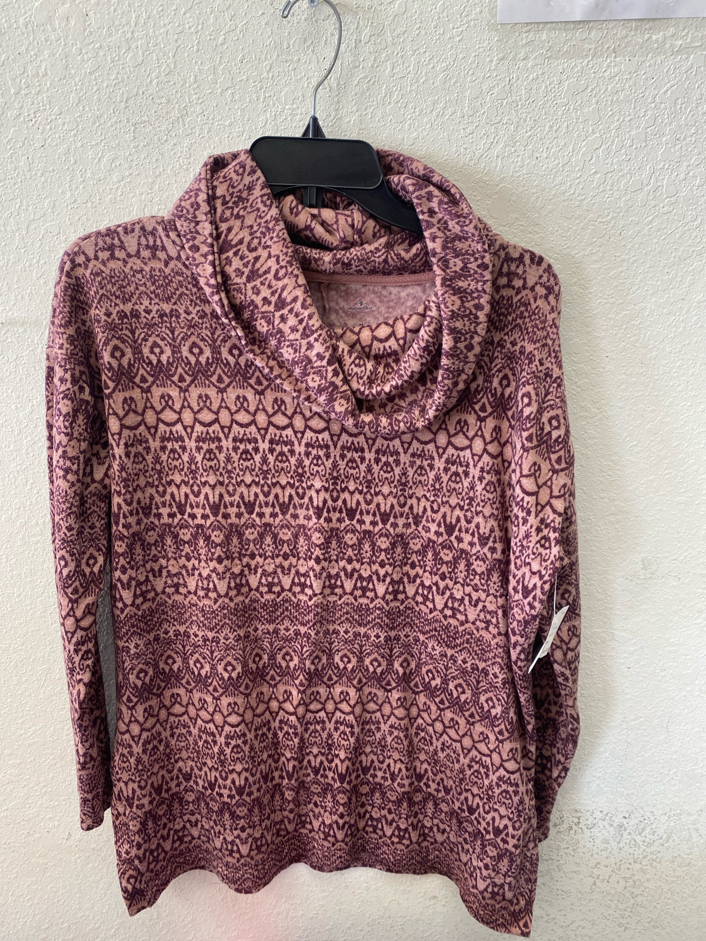Purple Print St Johns Bay ACTIVE Sweater/Sweatshirt Women's